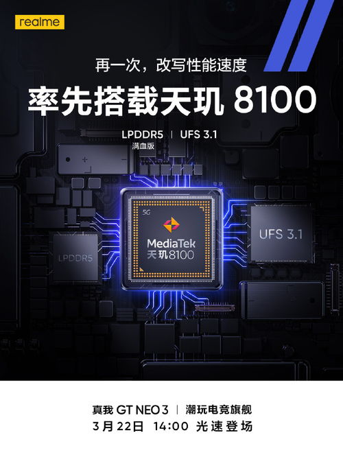 真我GT Neo3官宣 天璣8100+獨立顯示芯片，打造雙芯電競旗艦新標桿